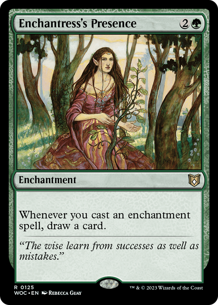 Enchantress's Presence (125) [Wilds of Eldraine Commander] - Deck Out Gaming