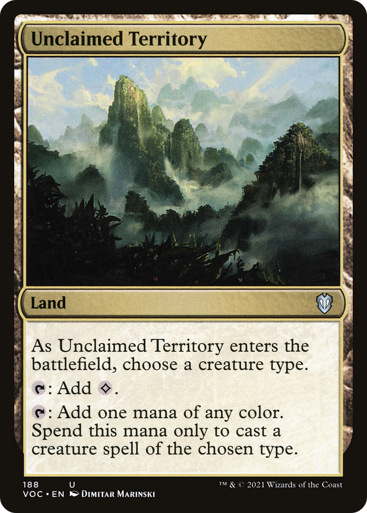 Unclaimed Territory (188) [Crimson Vow Commander] - Deck Out Gaming