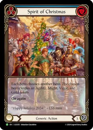 Spirit of Christmas - LGS355 (LGS355) [Flesh and Blood: Promo Cards] Cold Foil - Deck Out Gaming