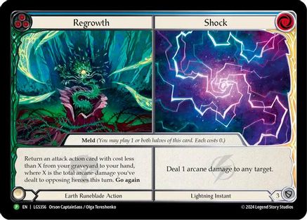 Regrowth // Shock - LGS356 (LGS356) [Flesh and Blood: Promo Cards] Cold Foil - Deck Out Gaming