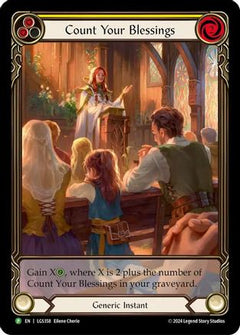 Count Your Blessings (Yellow) - LGS358 (LGS358) [Flesh and Blood: Promo Cards] Rainbow Foil - Deck Out Gaming