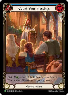 Count Your Blessings (Blue) - LGS359 (LGS359) [Flesh and Blood: Promo Cards] Rainbow Foil - Deck Out Gaming
