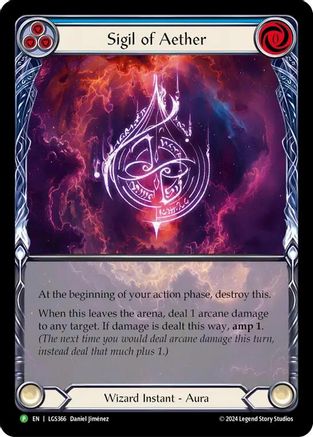 Sigil of Aether - LGS366 (LGS366) [Flesh and Blood: Promo Cards] Rainbow Foil - Deck Out Gaming