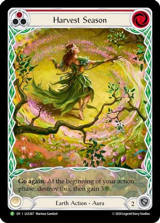 Harvest Season (Red) - LGS367 (LGS367) [Rosetta] Rainbow Foil - Deck Out Gaming