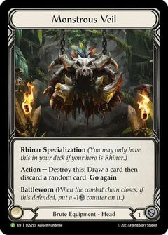 Monstrous Veil - LGS253 (LGS253) [Flesh and Blood: Promo Cards] Cold Foil - Deck Out Gaming