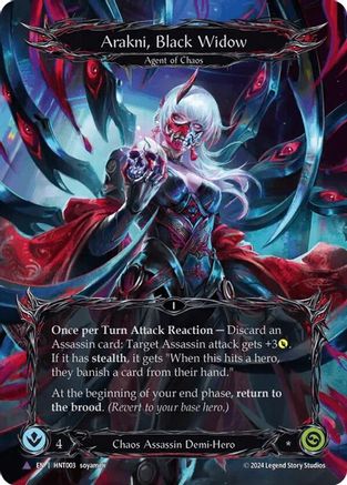 Arakni, Black Widow (Marvel) (HNT003) [The Hunted] Cold Foil - Deck Out Gaming