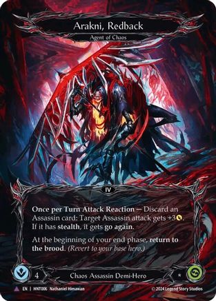 Arakni, Redback (Marvel) (HNT006) [The Hunted] Cold Foil - Deck Out Gaming