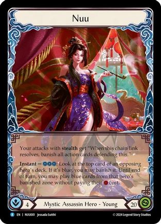 Nuu, Alluring Desire (NUU001) [Blitz Deck: Part the Mistveil - Nuu] Rainbow Foil - Deck Out Gaming