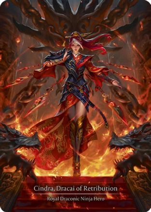 Cindra, Dracai of Retribution (Marvel) (HNT054) [The Hunted] Cold Foil - Deck Out Gaming