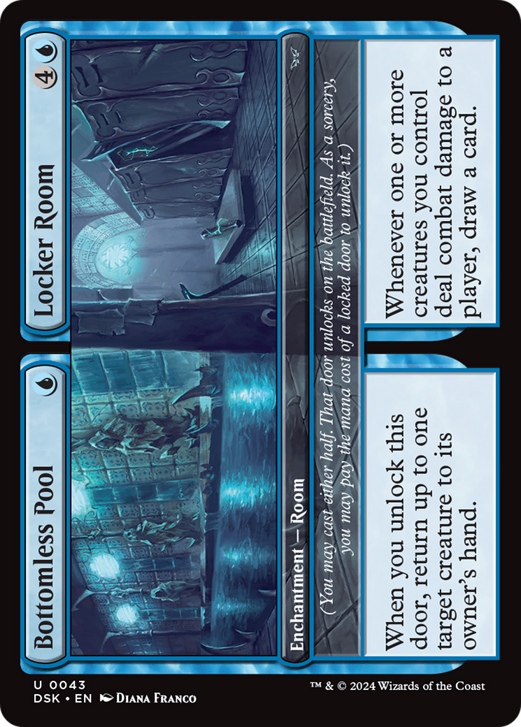Bottomless Pool // Locker Room (43) [Duskmourn: House of Horror] foil - Deck Out Gaming