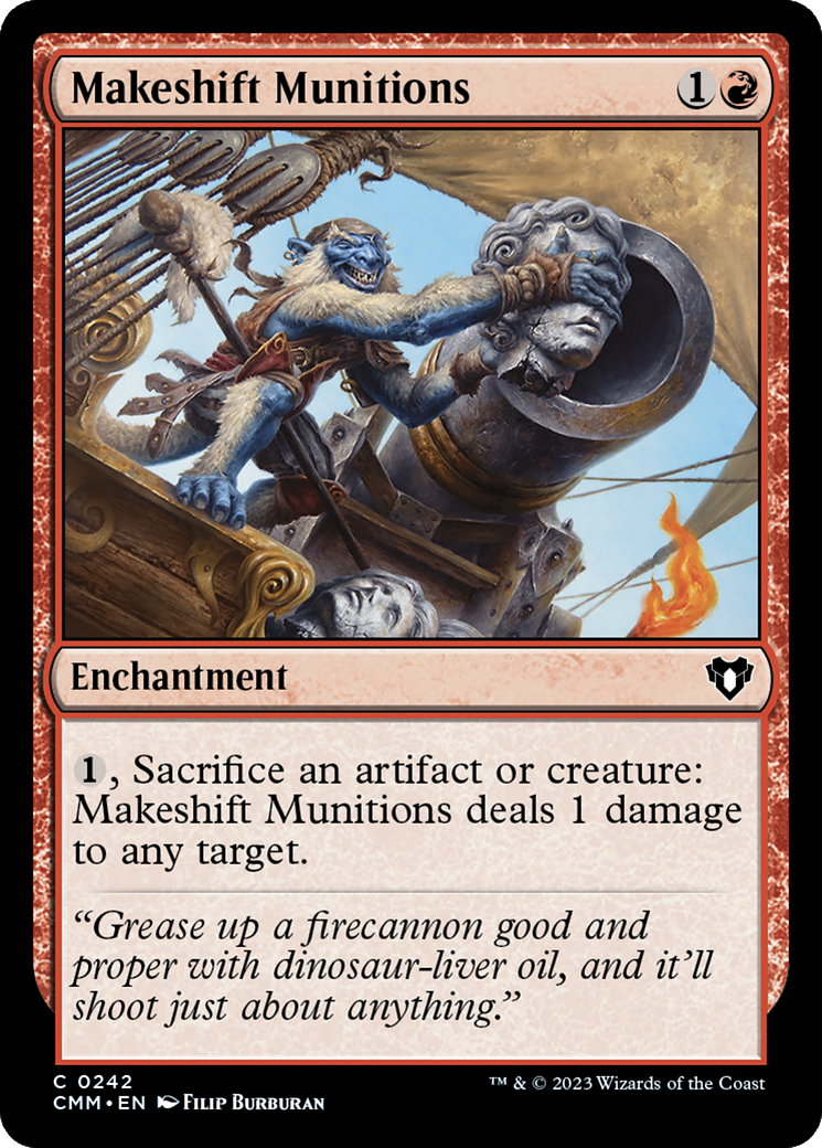 Makeshift Munitions (242) [Commander Masters] foil - Deck Out Gaming