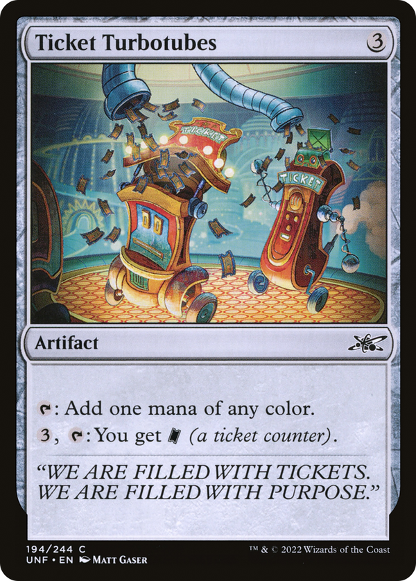 Ticket Turbotubes (194) [Unfinity] - Deck Out Gaming