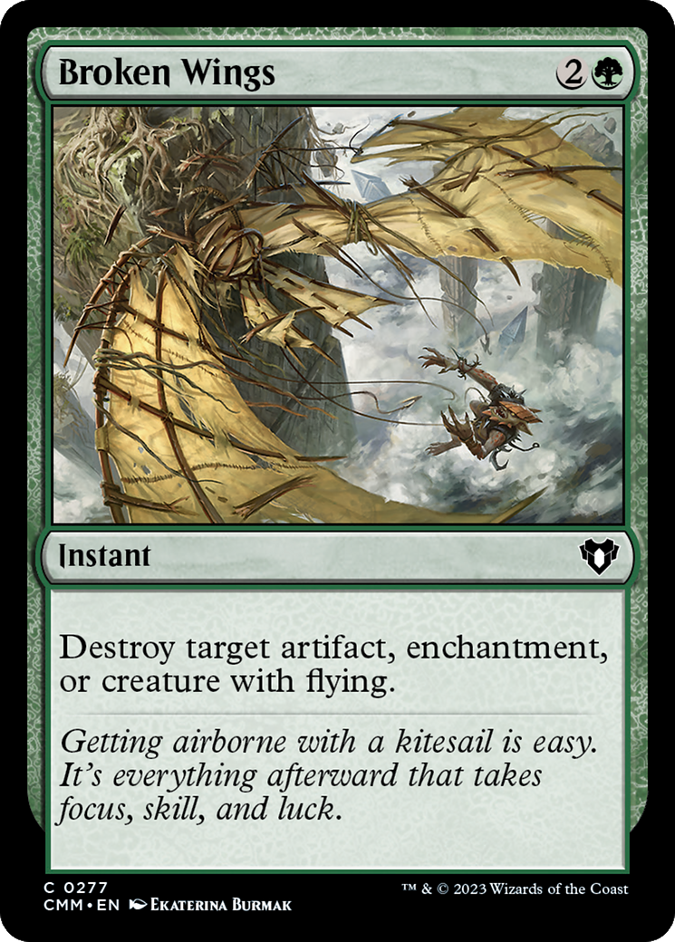 Broken Wings (277) [Commander Masters] foil - Deck Out Gaming