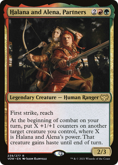 Halana and Alena, Partners (239) [Innistrad: Crimson Vow] foil - Deck Out Gaming
