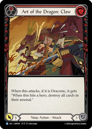 Art of the Dragon: Claw (HNT074) [The Hunted] Rainbow Foil - Deck Out Gaming