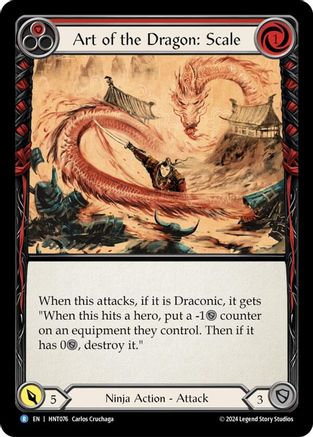 Art of the Dragon: Scale (HNT076) [The Hunted] Rainbow Foil - Deck Out Gaming