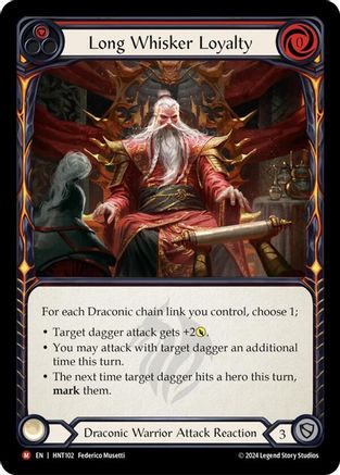 Long Whisker Loyalty (HNT102) [The Hunted] Rainbow Foil - Deck Out Gaming