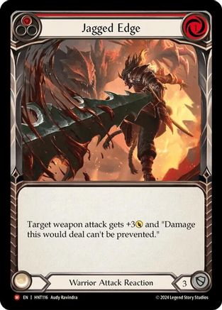Jagged Edge (HNT116) [The Hunted] Rainbow Foil - Deck Out Gaming