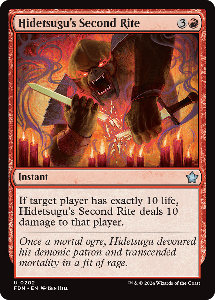 Hidetsugu's Second Rite (202) [Foundations] foil - Deck Out Gaming