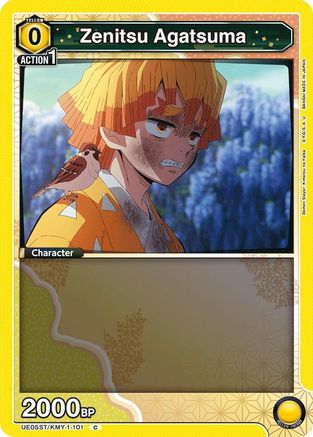 Zenitsu Agatsuma (101) (UE05ST/KMY-1-101) [UE05ST: Demon Slayer: Kimetsu no Yaiba Starter Deck] - Deck Out Gaming