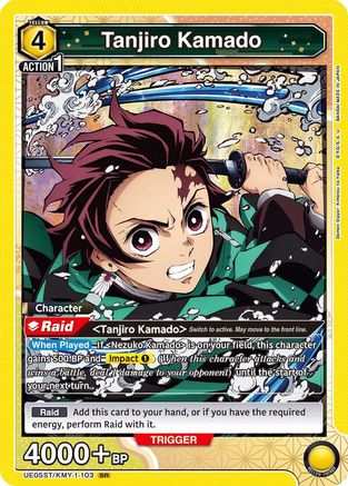 Tanjiro Kamado (103) (UE05ST/KMY-1-103) [UE05ST: Demon Slayer: Kimetsu no Yaiba Starter Deck] Foil - Deck Out Gaming