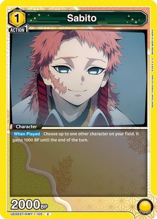 Sabito (UE05ST/KMY-1-105) [UE05ST: Demon Slayer: Kimetsu no Yaiba Starter Deck] - Deck Out Gaming
