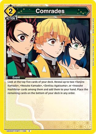 Comrades (UE05ST/KMY-1-109) [UE05ST: Demon Slayer: Kimetsu no Yaiba Starter Deck] - Deck Out Gaming