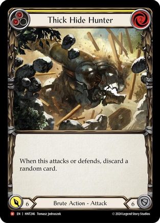 Thick Hide Hunter (HNT246) [The Hunted] Rainbow Foil - Deck Out Gaming