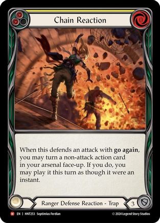 Chain Reaction (HNT253) [The Hunted] Rainbow Foil - Deck Out Gaming