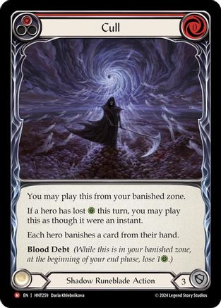 Cull (HNT259) [The Hunted] Rainbow Foil - Deck Out Gaming