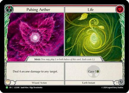 Pulsing Aether // Life - LGS340 (LGS340) [Flesh and Blood: Promo Cards] Cold Foil - Deck Out Gaming
