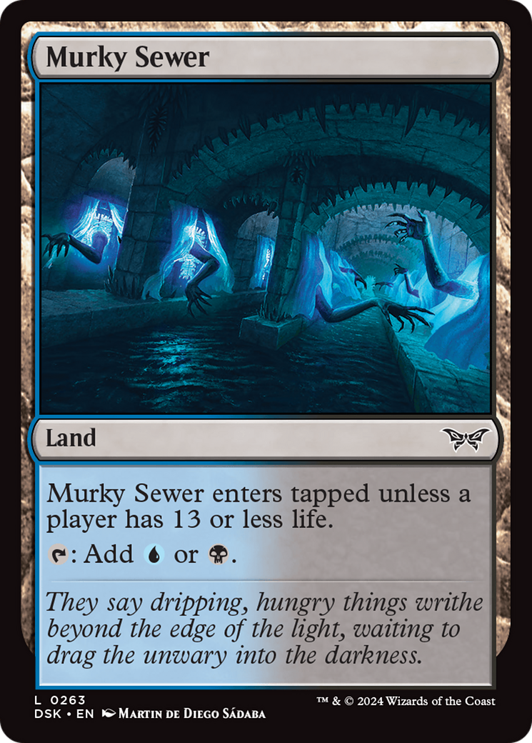 Murky Sewer (263) [Duskmourn: House of Horror] foil - Deck Out Gaming