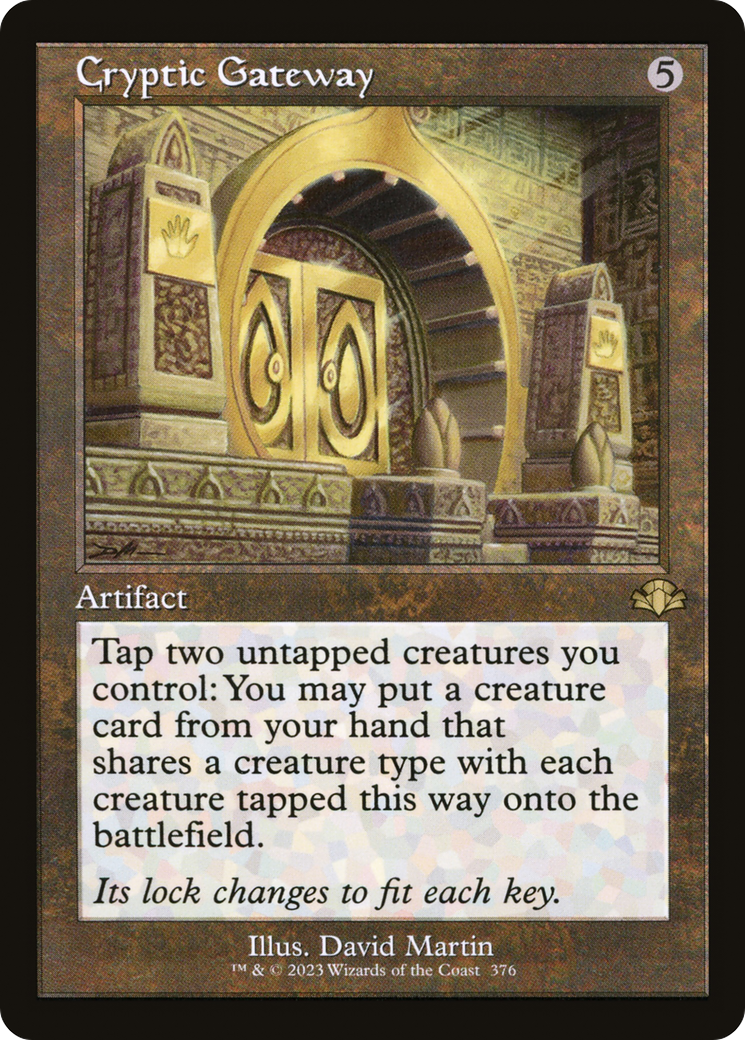 Cryptic Gateway (Retro Frame) (376) [Dominaria Remastered] foil - Deck Out Gaming