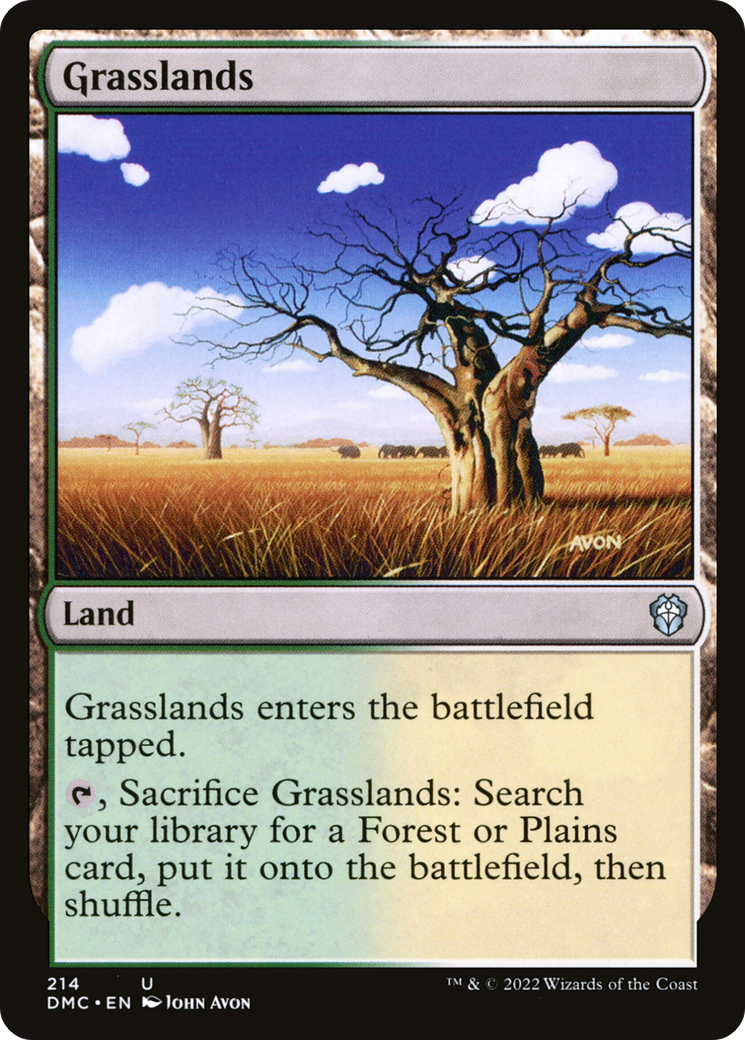 Grasslands (214) [Commander: Dominaria United] - Deck Out Gaming
