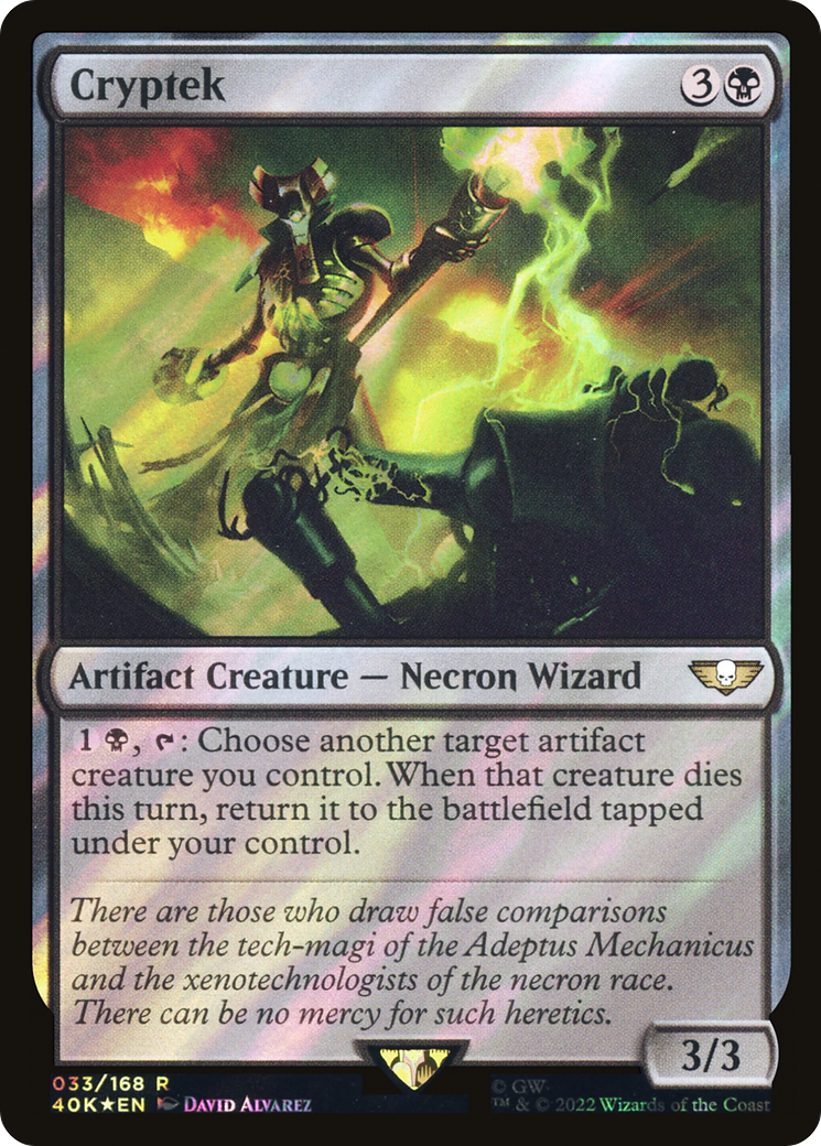 Cryptek (Surge Foil) (33) [Warhammer 40,000 Commander] foil - Deck Out Gaming