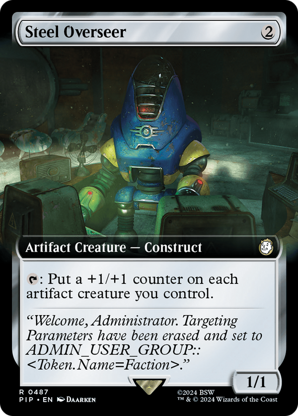 Steel Overseer (Extended Art) (487) [Fallout] foil - Deck Out Gaming