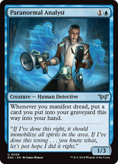 Paranormal Analyst (69) [Duskmourn: House of Horror] foil - Deck Out Gaming