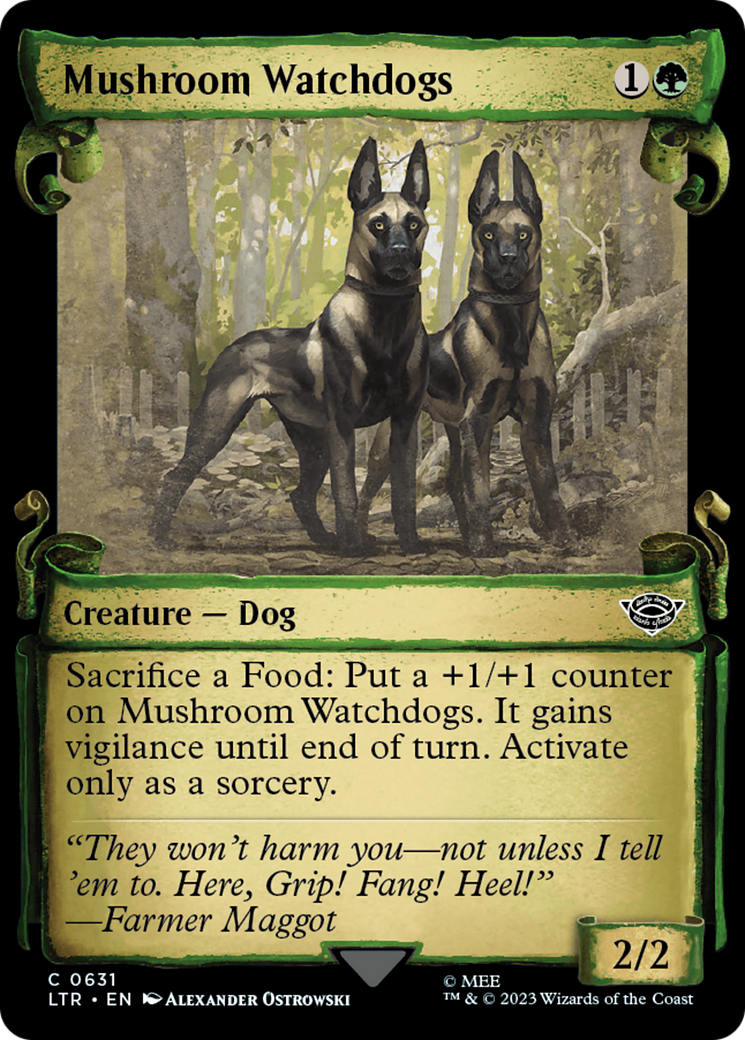 Mushroom Watchdogs (Showcase Scrolls) (631) [The Lord of the Rings: Tales of Middle-earth] foil - Deck Out Gaming