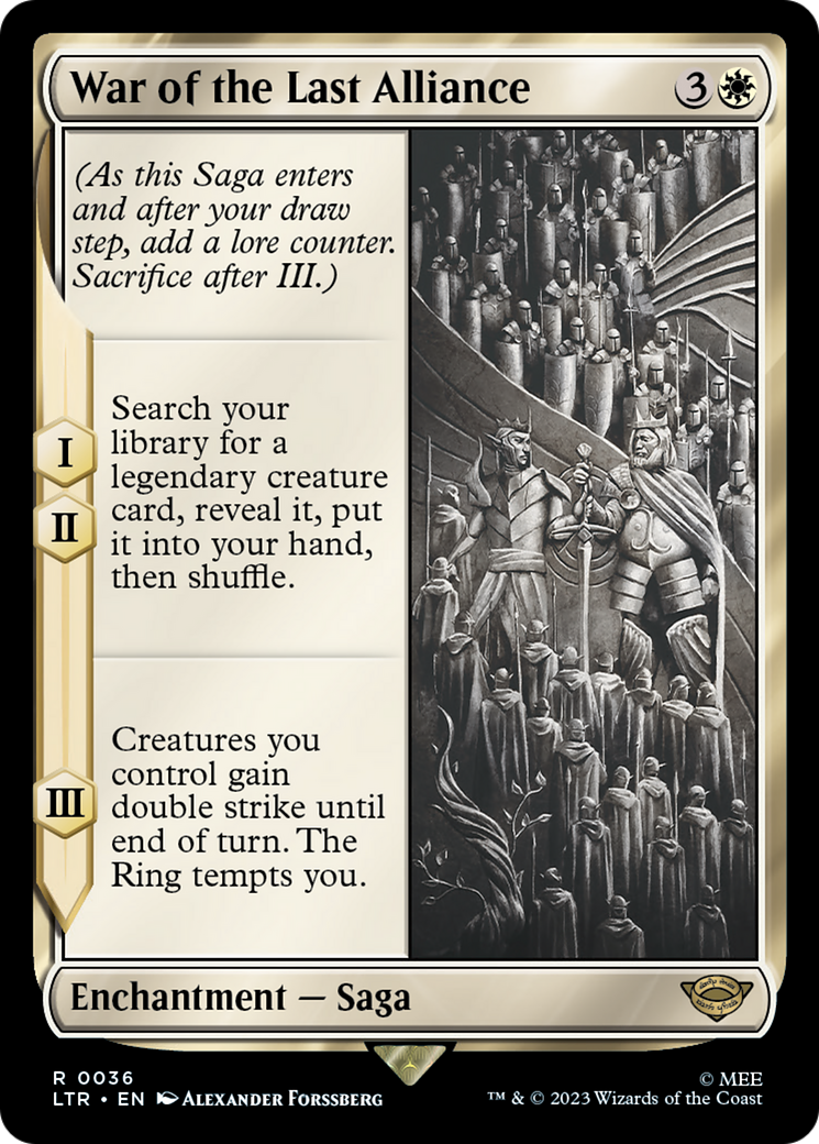 War of the Last Alliance (36) [The Lord of the Rings: Tales of Middle-earth] - Deck Out Gaming