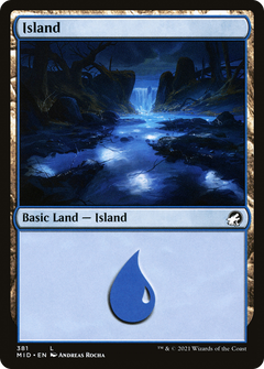 Island (381) [Innistrad: Midnight Hunt] foil - Deck Out Gaming