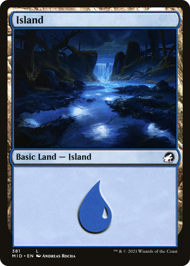 Island (381) [Innistrad: Midnight Hunt] foil - Deck Out Gaming