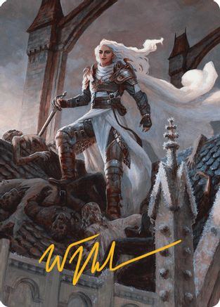 Thalia, Heretic Cathar Art Card (Gold-Stamped Signature) (2) [Innistrad Remastered] - Deck Out Gaming