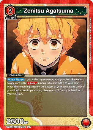 Zenitsu Agatsuma (069) (UE05BT/KMY-1-069) [Demon Slayer: Kimetsu no Yaiba] - Deck Out Gaming