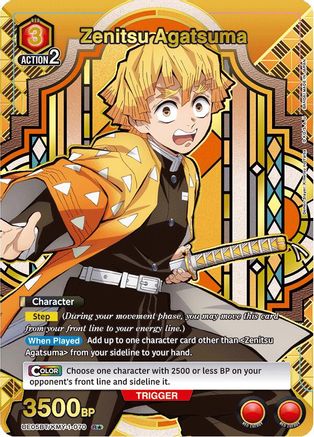 Zenitsu Agatsuma (070) (R*) (UE05BT/KMY-1-070) [Demon Slayer: Kimetsu no Yaiba] Foil - Deck Out Gaming
