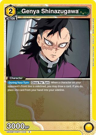 Genya Shinazugawa (013) (UE05BT/KMY-1-013) [Demon Slayer: Kimetsu no Yaiba] Foil - Deck Out Gaming