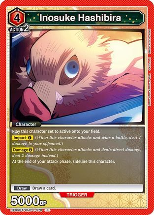 Inosuke Hashibira (078) (UE05BT/KMY-1-078) [Demon Slayer: Kimetsu no Yaiba] Foil - Deck Out Gaming