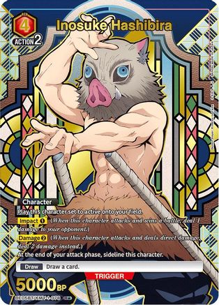 Inosuke Hashibira (078) (R*) (UE05BT/KMY-1-078) [Demon Slayer: Kimetsu no Yaiba] Foil - Deck Out Gaming