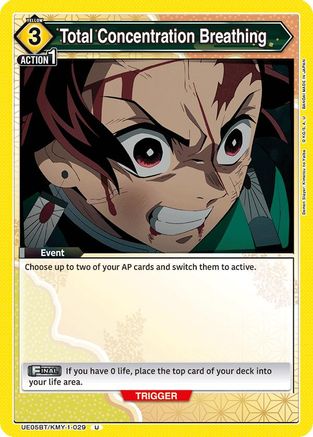 Total Concentration Breathing (029) (UE05BT/KMY-1-029) [Demon Slayer: Kimetsu no Yaiba] - Deck Out Gaming