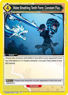 Water Breathing Tenth Form: Constant Flux (UE05BT/KMY-1-033) [Demon Slayer: Kimetsu no Yaiba] Foil - Deck Out Gaming