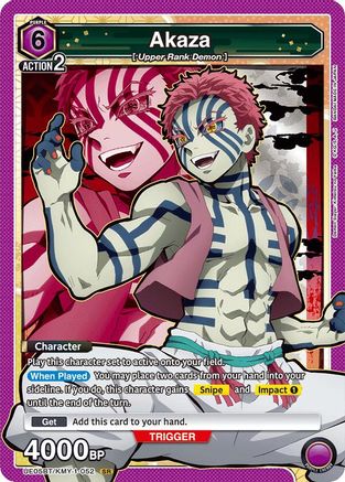 Akaza (052) (UE05BT/KMY-1-052) [Demon Slayer: Kimetsu no Yaiba] Foil - Deck Out Gaming